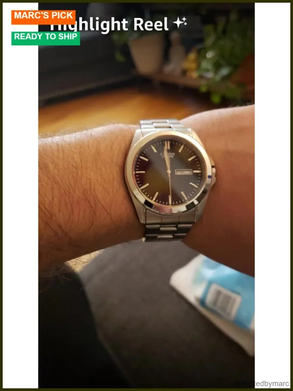 Men's Classic Quartz Watch with Stainless Steel Bracelet
